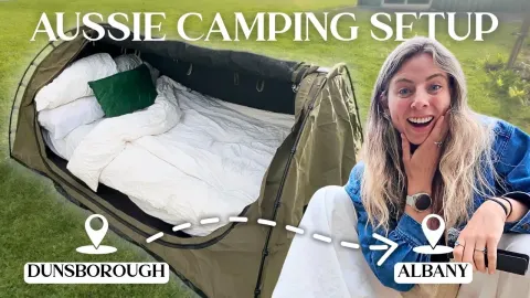 First Night Camping in an Australian Swag Tent