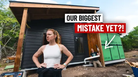 We Made a Huge Mistake While Racing to Finish Insulation and Electric in Our Texas Cabin