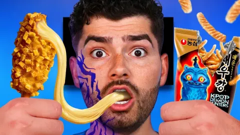 K-Pop Demon Hunters Battle Cavity Monsters with Snacks and Toothpaste