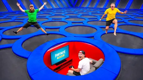 Surviving 7 Days Trapped in a Trampoline Park: A Fun Challenge
