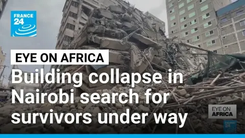 Nairobi Building Collapse Rescue Efforts Intensify as Crowds Clash With Police