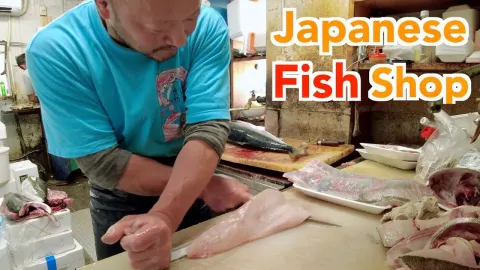 Inside Tokyo's Aomono-Yokocho Fish Market and the Daily Work of a Skilled Fishmonger