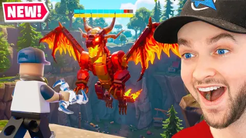 Defeating the Fire Dragon in LEGO Fortnite's Expert Mode