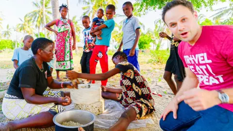 Trevor James Explores Mombasa Kenya Street Food and Village Delicacies