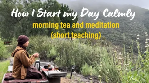Start Your Morning Calmly with Tea and Meditation