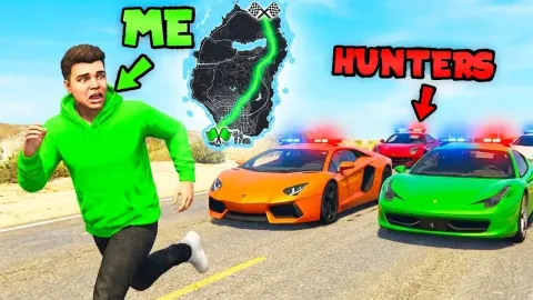 GTA 5 Player Crosses Entire Map on Foot While Being Hunted