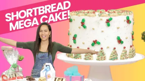 How to Make Shortbread Cookie Layer Cakes for Christmas Gifts