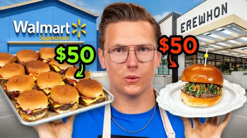 How Far $50 Goes at Walmart vs Erewhon for Burger Ingredients