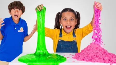 Ellie and Ben's Slime and Egg Drop Science Adventure