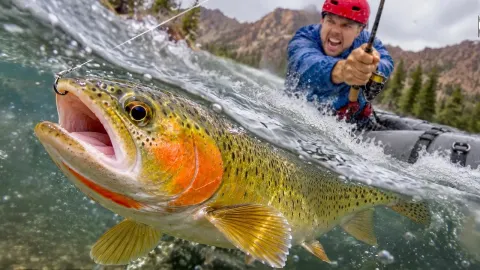 Angler Lands Trophy Trout in America's Most Remote River Rapids