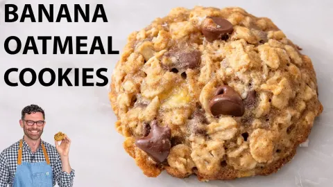 Chewy Banana Oatmeal Chocolate Chip Cookies: Easy No-Chill Recipe