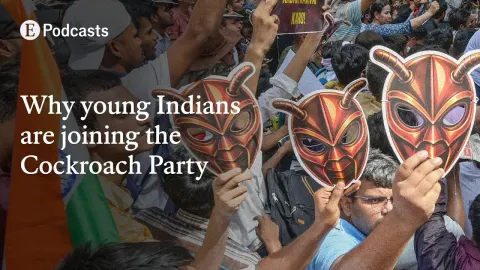 Young Indians Flock to the Cockroach Janta Party in Protest Against Exam Scandals