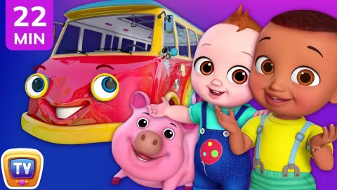 Fun Animal Sounds and Nursery Rhymes for Kids: Wheels on the Bus and More