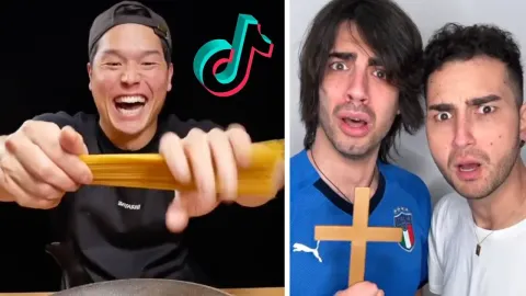 Italian Reacts to Viral TikTok Food Fails and Wins