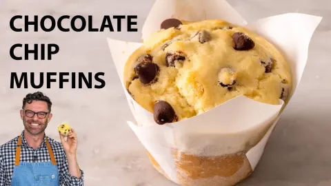 How to Make Bakery Style Chocolate Chip Muffins at Home