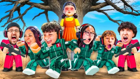 FGTeeV Family Competes in Roblox Squid Game for $456,000 Prize