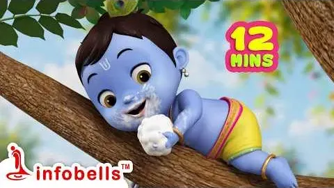 Magical Krishna Adventures: A Fun Telugu Rhyme for Kids