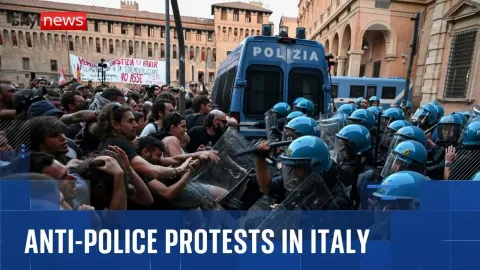 Italy Protests Erupt After Man Dies During Police Restraint in Bologna