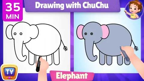 Easy Jungle Animal Drawing Tutorial for Kids Elephant Lion Tiger and More