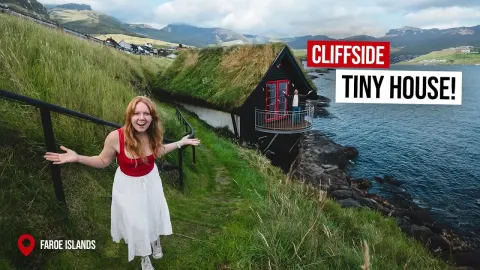 Sleeping on the Edge of the Atlantic in a Tiny Grass-Roof House in the Faroe Islands