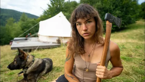 Living Alone in a Mountain Camp and Finding Joy in Simple Things