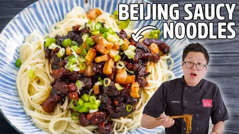 How to Make Beijing Jajangmyeon with Rich Saucy Braised Noodles