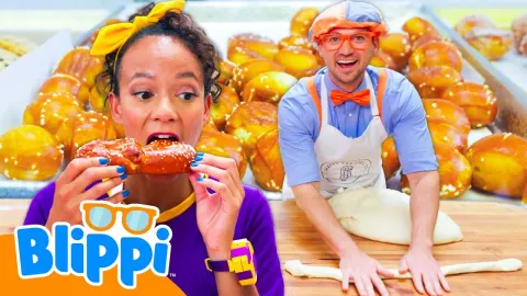 How to Make Delicious Homemade Pretzels with Blippi and Meekah