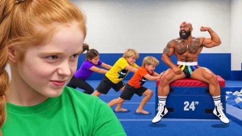 Four Kids Take On One Giant in a Wild Seven-Challenge Showdown