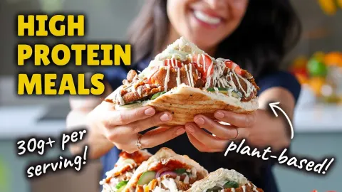 Three High Protein Plant Based Meals With Over 30 Grams Per Serving