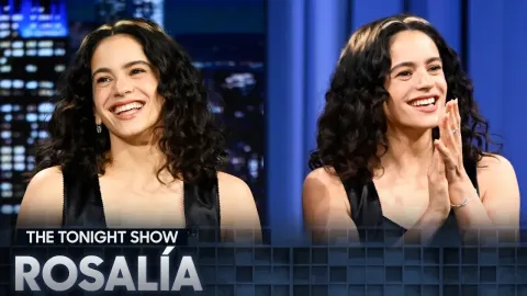 ROSALÍA Discusses LUX Tour Celebrity Confessions and Plays Charades With Linda Cardellini and Ta