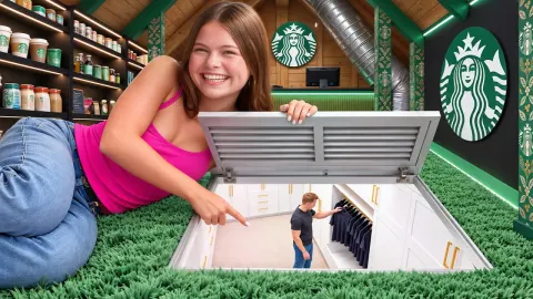 Dad's Birthday Surprise Transforms Home Into a Secret Shopping Mall With Hidden Rooms
