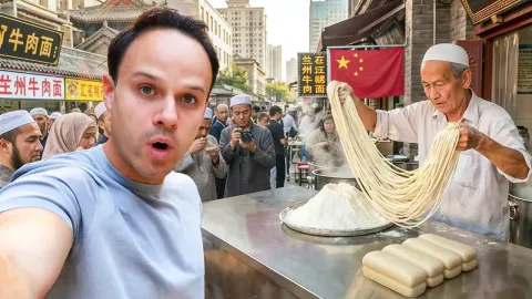 Exploring Lanzhou's Hand-Pulled Noodles and Street Food Scene