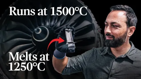 How Jet Engines Survive Temperatures Hotter Than Their Own Melting Point