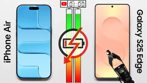 iPhone Air vs Galaxy S25 Edge Battery Life Comparison