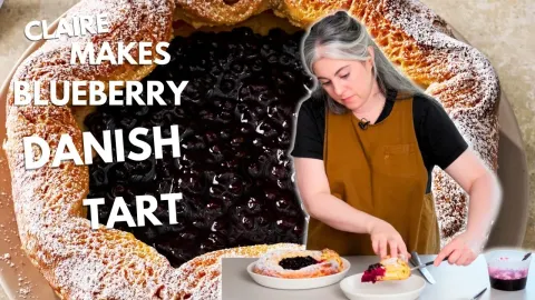 How to Make a Stunning Blueberry Danish Tart with Laminated Dough