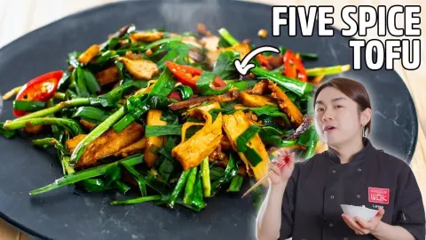 Smoky Five-Spice Tofu Stir-Fry with Garlic Chives Recipe