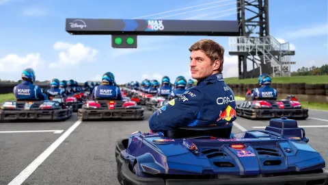 Max Verstappen Takes On 100 Amateur Racers in Epic Karting Challenge