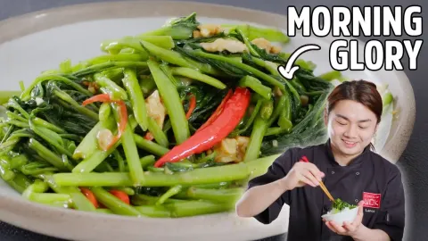 Spicy Morning Glory Stir-Fry with Fermented Tofu Sauce: A Quick and Flavorful Wok Recipe