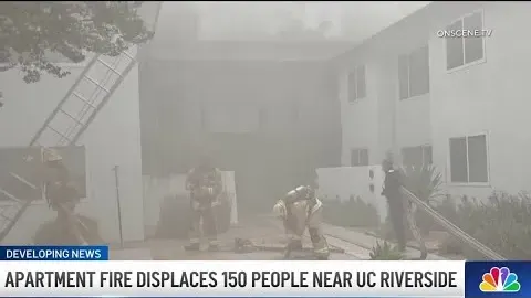 Apartment Fire Near UC Riverside Displaces Over 100 Students During Finals Week