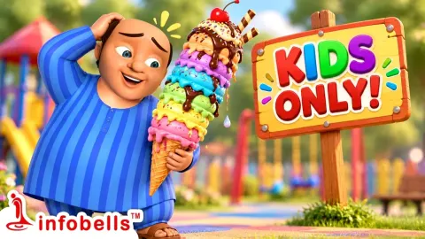Lalaji Mama's Giant Ice Cream Adventure in a Fun Telugu Rhyme for Kids
