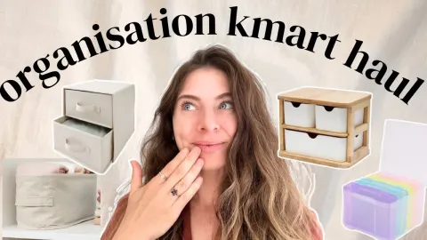 Kmart Storage and Organisation Haul After Moving to Australia