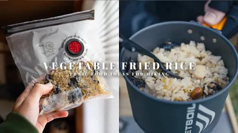 Easy Plant-Based Vegetable Fried Rice for Hiking Trail Food and Outdoor Snacks