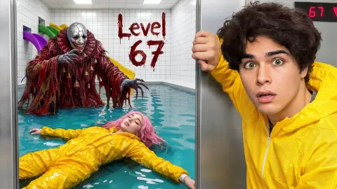 Surviving the Backrooms to Save My Brother in a 100 Level Escape Challenge