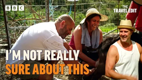 Paddy McGuinness and Chris Harris Discover Farm Life and Milking in Ikeria