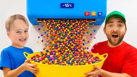 Kids Turn a Broken Air Conditioner Into an Ice Cream Adventure