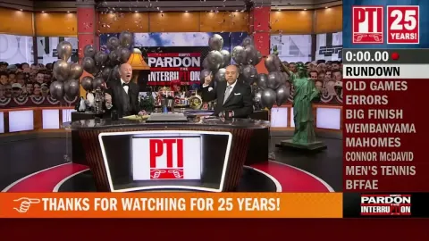 Pardon the Interruption Marks 25 Years with Memorable Moments and Reflections