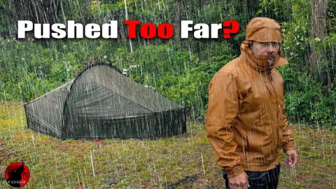 MC2 Mount Bivy Tent Survives Heavy Rain Test Without Leaks