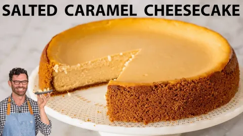 How to Make an Amazing Salted Caramel Cheesecake with a Biscoff Cookie Crust