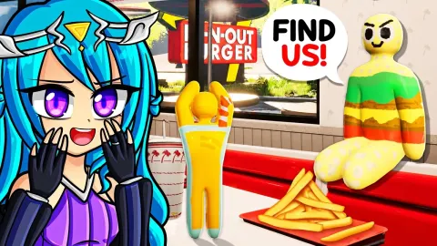 Players Disguise as Fast Food Items in a Chaotic Hide and Seek Game