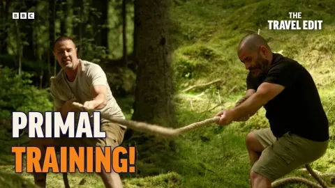 Paddy McGuinness and Chris Harris Try Extreme Primal Forest Workout in Sweden